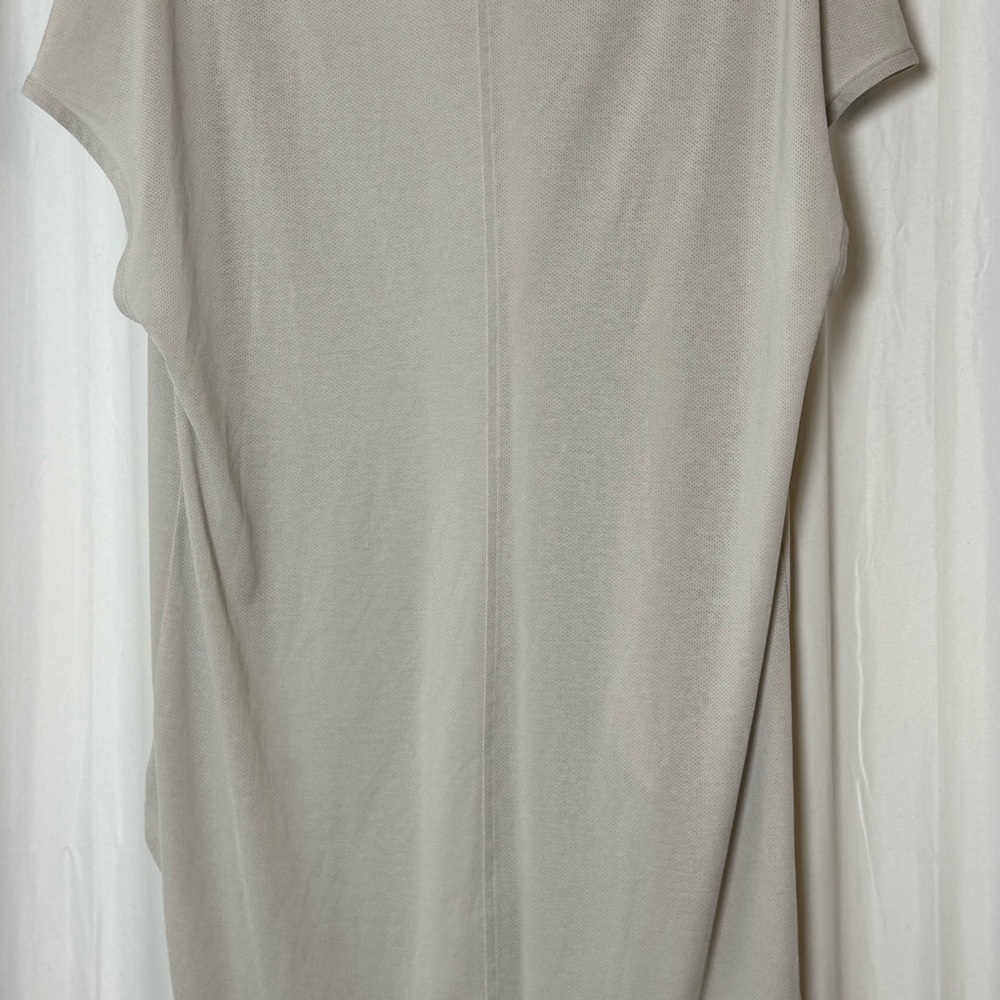 Lucy Mesh Open Cardigan Gray Lightweight Athleisure Layer L XL - Picture 8 of 9